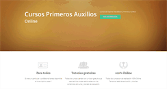 Desktop Screenshot of cursosprimerosauxilios.net